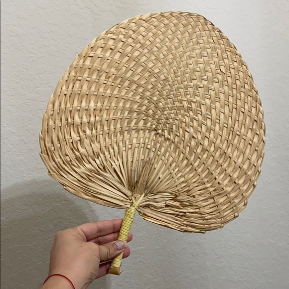 Boho Raffia Fan - Picture 1 of 1